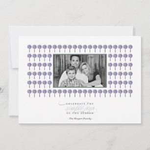 Peppermint Majestic Pattern Holiday Photo Card Feestdagenkaart