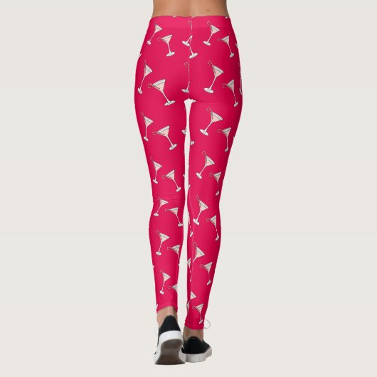 Peppermint Martini Leggings (kerstfeestdag) (Achterkant)