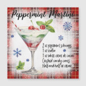 Peppermint Martini Magnetische Kaart (Voorkant)
