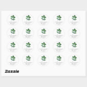 Peppermint Memorial Funeral Seed Packet Ronde Sticker (Vel)