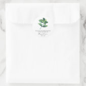 Peppermint Memorial Funeral Seed Packet Ronde Sticker (Tas)