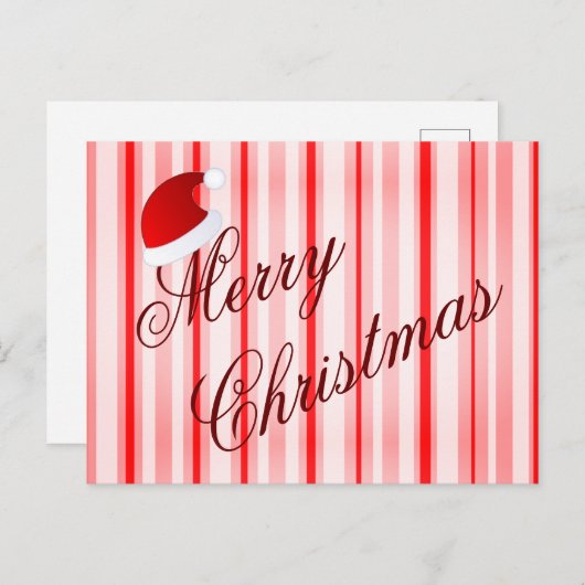 Peppermint Merry-kerstkaart Briefkaart (Voorkant / Achterkant)