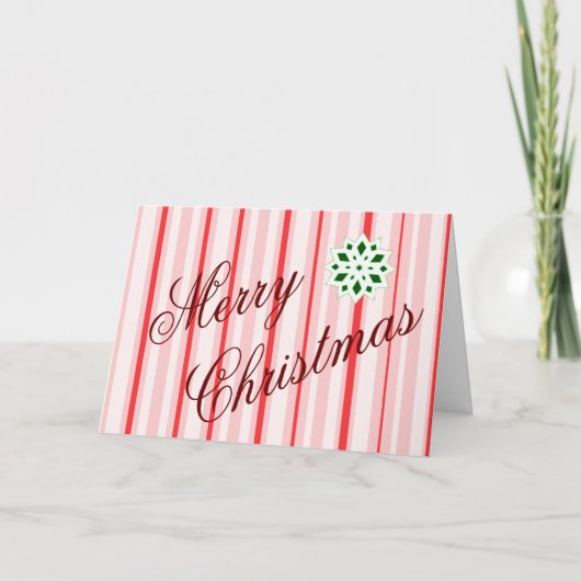 Peppermint Merry-kerstkaart Feestdagen Kaart (Voorkant)
