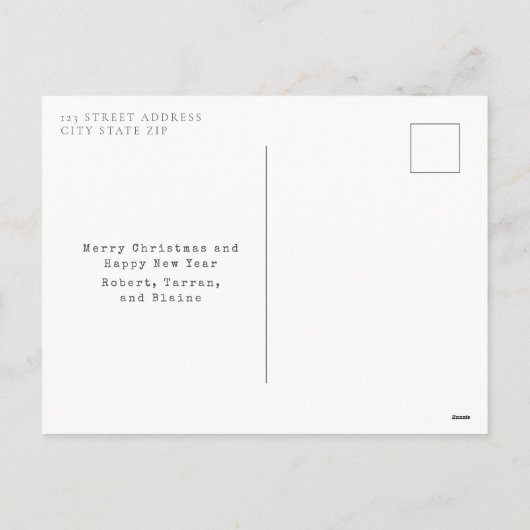 Peppermint Milkshake Sweet Kerstmis Feestdagenkaart (Achterkant)