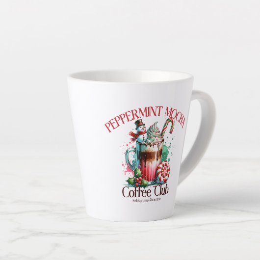 Peppermint Mocha Coffee Club Latte Mok (Rechterhoek)