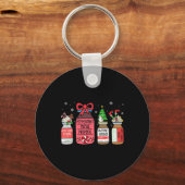 Peppermint Mocha Propofol Kerstverpleegster Er Ed Sleutelhanger (Voorkant)