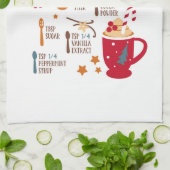 Peppermint Mocha Theedoek (Gevouwen)