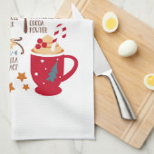 Peppermint Mocha Theedoek (Quarter Fold)