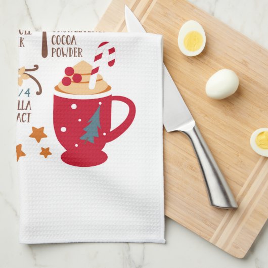 Peppermint Mocha Theedoek (Quarter Fold)