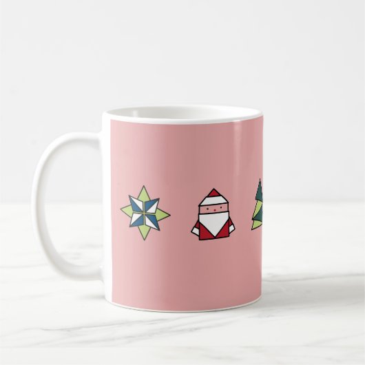 Peppermint Origami Kerstmis Koffiemok (Links)