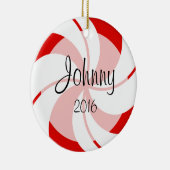 Peppermint-Ornament Keramisch Ornament (Rechts)