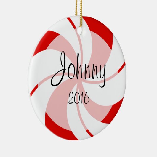 Peppermint-Ornament Keramisch Ornament (Rechts)