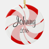 Peppermint-Ornament Keramisch Ornament (Voorkant)