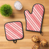 Peppermint Ovenwant & Pannenlap Set (Top down)