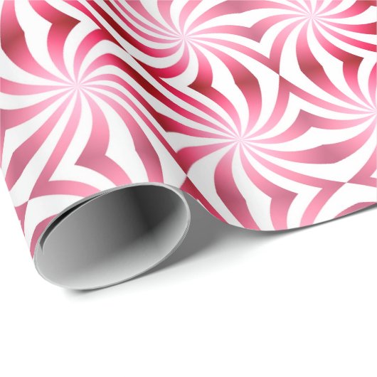 Peppermint Pattern Fun Modern Gift Cadeaupapier (Rol Hoek)