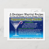 Peppermint Patty Christmas Martini Recept Briefkaa Briefkaart (Voorkant / Achterkant)
