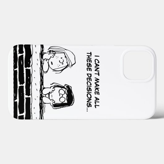 Peppermint Patty & Marcie aan de muur Case-Mate iPhone Case (Achterkant (horizontaal))