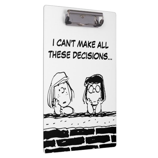 Peppermint Patty & Marcie aan de muur Klembord (Rechts)