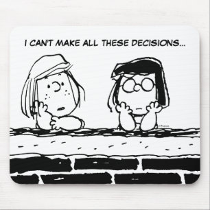 Peppermint Patty & Marcie aan de muur Muismat