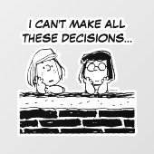 Peppermint Patty & Marcie aan de muur Raamsticker (Vel)