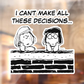 Peppermint Patty & Marcie aan de muur Raamsticker (Vel 2)