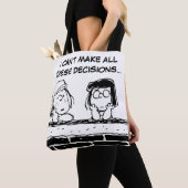 Peppermint Patty & Marcie aan de muur Tote Bag (Dichtbij)