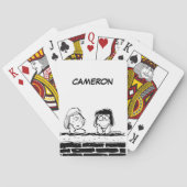 Peppermint Patty & Marcie at the Wall Cards Pokerkaarten (Achterkant)
