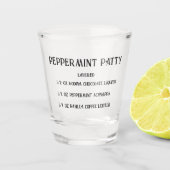 Peppermint Patty nieuwheid borrelglas Shot Glas (Voorkant)