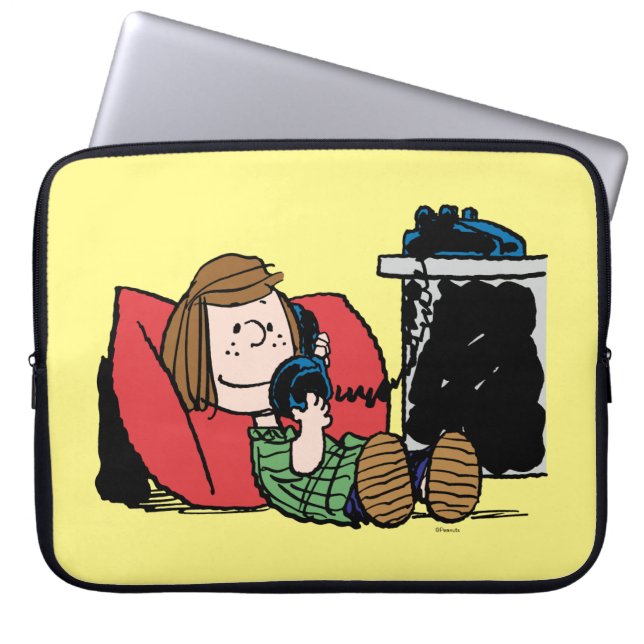 Peppermint Patty op de Telefoon Laptop Sleeve (Voorkant)