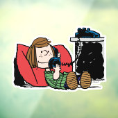 Peppermint Patty op de Telefoon Raamsticker (Vel 3)