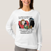 Peppermint Patty op de Telefoon T-shirt (Voorkant)