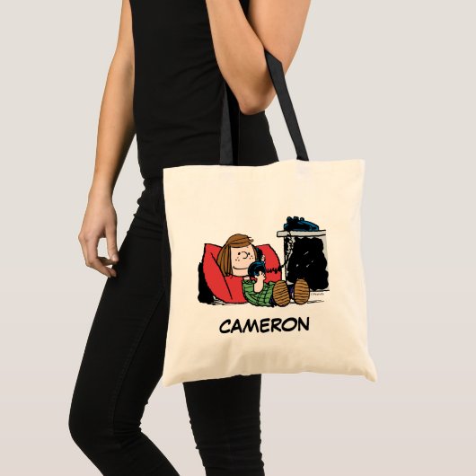 Peppermint Patty op de Telefoon Tote Bag (Voorkant (product))