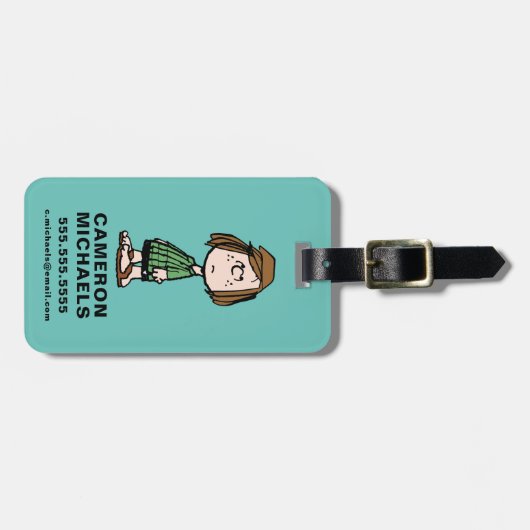 Peppermint Patty Rolling Eyes Bagagelabel (Voorkant horizontaal)