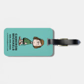 Peppermint Patty Rolling Eyes Bagagelabel (Achterkant horizontaal)