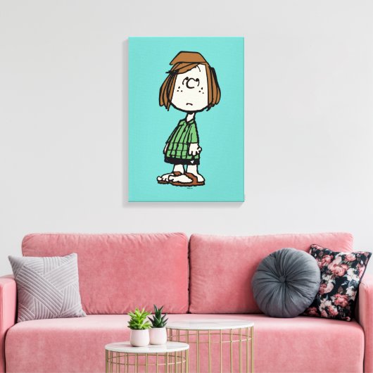 Peppermint Patty Rolling Eyes Canvas Afdruk (Insitu (Woonkamer))