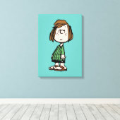 Peppermint Patty Rolling Eyes Canvas Afdruk (Insitu (Houten vloer))