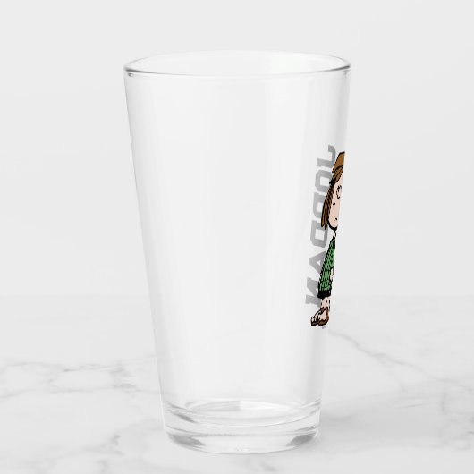 Peppermint Patty Rolling Eyes | Jouw namen toevoeg Glas (Rechts)
