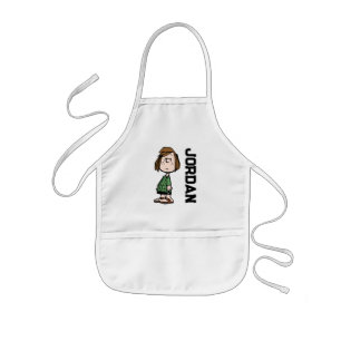 Peppermint Patty Rolling Eyes   Jouw namen toevoeg Kinder Schort