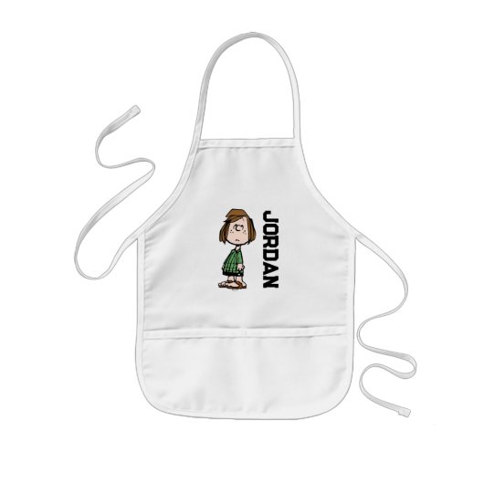 Peppermint Patty Rolling Eyes | Jouw namen toevoeg Kinder Schort (Voorkant)