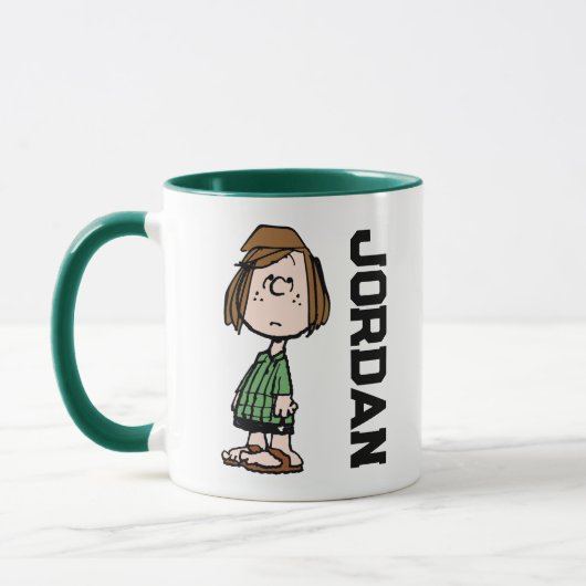 Peppermint Patty Rolling Eyes | Jouw namen toevoeg Mok (Links)