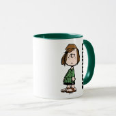 Peppermint Patty Rolling Eyes | Jouw namen toevoeg Mok (Voorkant rechts)