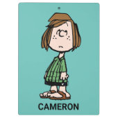 Peppermint Patty Rolling Eyes Klembord (Achterkant)