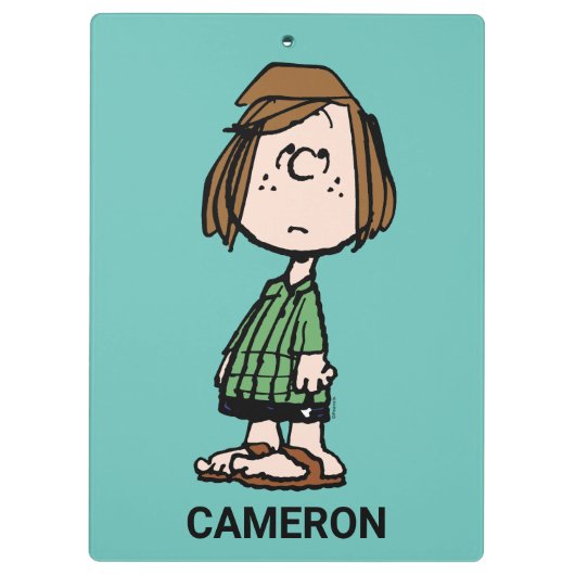 Peppermint Patty Rolling Eyes Klembord (Achterkant)
