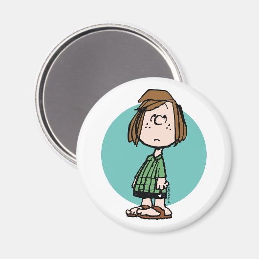 Peppermint Patty Rolling Eyes Magneet (Voorkant / Achterkant)