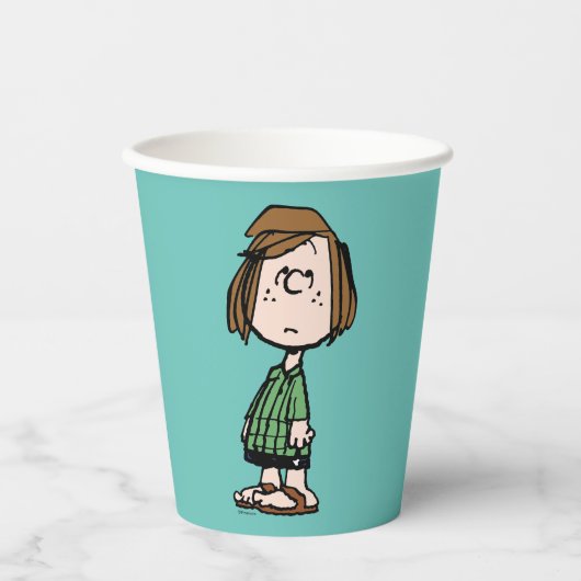 Peppermint Patty Rolling Eyes Papieren Bekers (Voorkant)