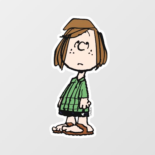 Peppermint Patty Rolling Eyes Raamsticker (Vel)