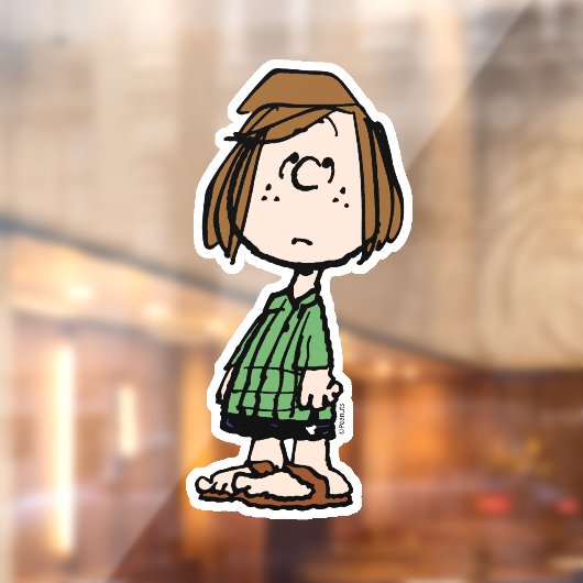 Peppermint Patty Rolling Eyes Raamsticker (Vel 2)