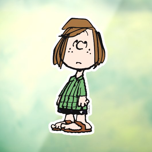 Peppermint Patty Rolling Eyes Raamsticker (Vel 3)