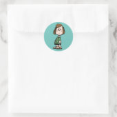 Peppermint Patty Rolling Eyes Ronde Sticker (Tas)