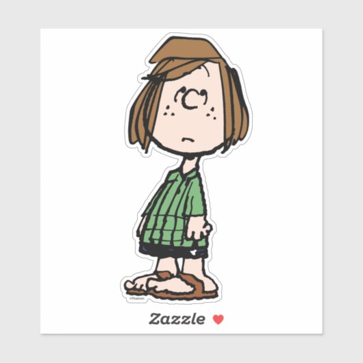 Peppermint Patty Rolling Eyes Sticker (Vel)